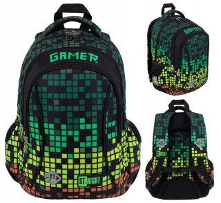 Školský batoh - ST.RIGHT BP26 PIXEL GAMER MAJEWSKI 20L BOHAT