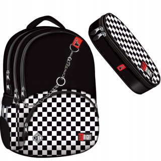 BACKPACK ST.RIGHT BP7 K-POP CHAIN 4 priehradky + Púzdro na pero