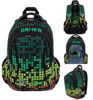 Školský batoh - Školský batoh 3 Pixel Gamer St. Haright