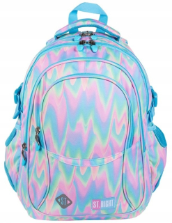Školský batoh - 4. backpack v komorovej škole St.right Bubble Gum