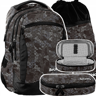 Školská taška - batoh, set, zostava - Buniq School Batchpack Set Camo pre priateľa