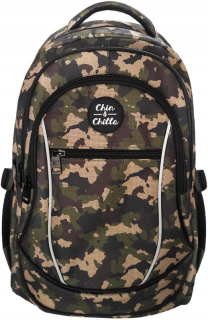 Chin & Chilla Camo School Backpack Class 4-6