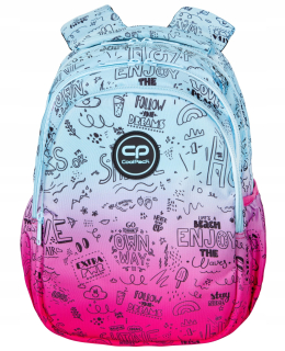 Školský batoh - Coolpack School Backpack Jerry Pink Scripble 1-3