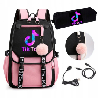 Školská taška, batoh - Školský batoh Dámske TIK TOK + CUKULOU