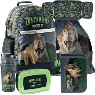 Školský batoh dinosaur School Bag- Set 5 El.!