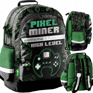 Batohský batoh pre 3D chlapca Pad Pixel Miner Paso
