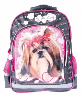 Školský batoh - Batohský batoh pre dievča Shih Tzu Dogs