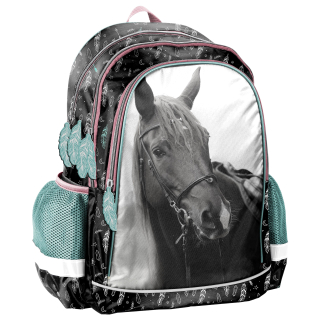 Školská taška, batoh - Školský batoh pre dievča s koňom. Paso Horse