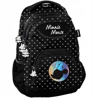Batohský batoh pre dievča Black Minnie Mouse