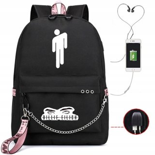 Školská taška, batoh - Školský batoh pre školu Billie Elish A4 USB Hit