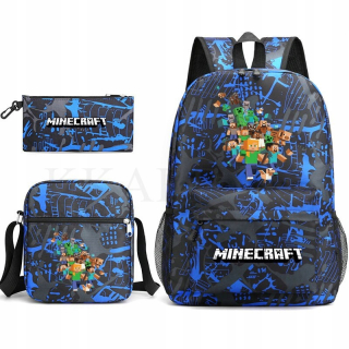 Minecraft - Batoh školy Minecraft 3 kusy/set