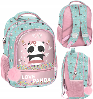 Školský batoh - Love Panda School Backer + prsteň Veľkej komory
