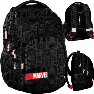 Marvel School Backpack Black For Boy Paso