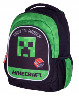 Školský batoh - Batoh Minecraft Time School Batoh do Mine Trieda 1-3