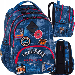Školský batoh - Coolpack Bentley Blue Youth School Batoh