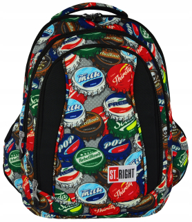Školský batoh - Batoh pre mládež School St.right Bottle Caps 4