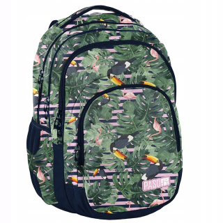 Školská taška, batoh - TRENDY ŠKOLA BACKPACK FLAMINGOS A TOUCA Trieda 2 3 4