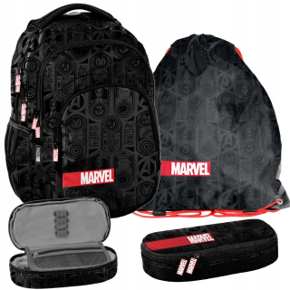Školský batoh - Paso Marvel School Backpack -set 3 prvky