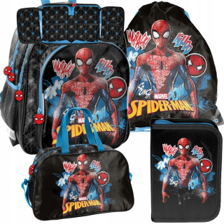 Školský batoh - Paso Spiderman School Backpack - Mega Set !!!