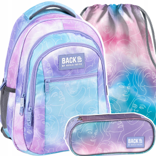 Školský batoh - Školský batoh pastel Ombre Girls Set