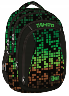 Školský batoh - Pixel Gamer 04 batoh Stright School
