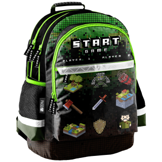 Školský batoh - Batoh Pixele Game School pre chlapca 1-3
