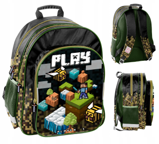 Školský batoh - Pixele Play School Batoh pre fanúšikov Minecraft Paso