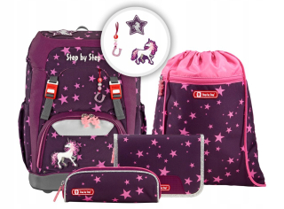 Školská taška, batoh - SADA BATOHOVEJ ŠKOLY UNICORN ŠKOLA HAMA SBS