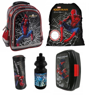 Školská taška, batoh - Školské batoh Spiderman TUBA VOCK VODA BOTERIST