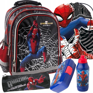 Školský batoh - Spiderman School Batoh pre 1. stupeň 5in1