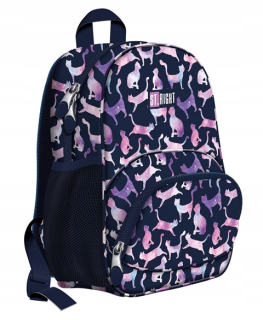 Školský batoh St.right Mini Cosmic Cats BP-70 máj