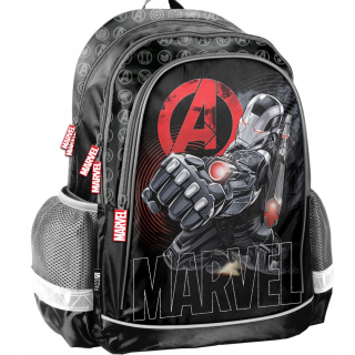 Školský batoh - Black Marvel School Schoolbag Avengers