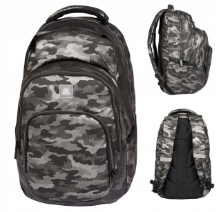Školský batoh - Školská batohová taška XL Camo Gray 35L MyBaq
