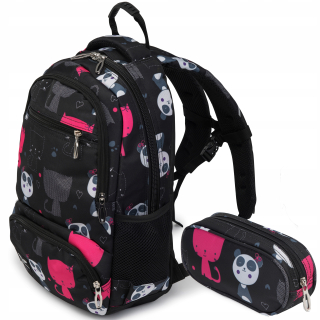 Školská taška - batoh, set, zostava - Školské batoh Tornister Set Wings Pencil Case