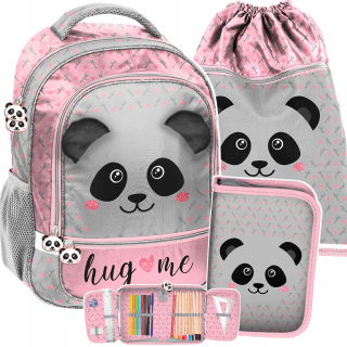 Školský batoh - Školský batoh s pandou nastavenou pre dievčatko Panda