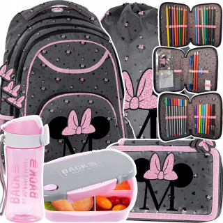 Školský batoh - Školský batoh set 5 elementov Minnie Mouse