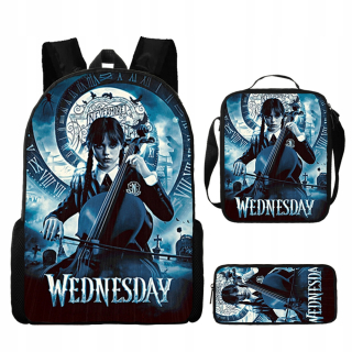 ŠKOLSKÝ BATOH PRE MLÁDEŽ SET Wednesday Addams