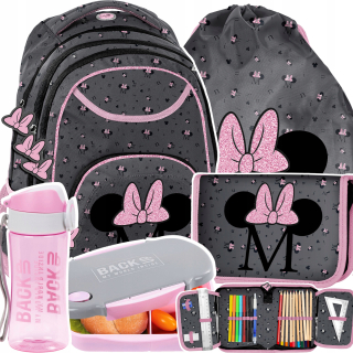 Školský batoh - Školská batohová myš set Minnie 5el Girls