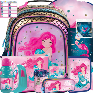 Školská taška - batoh, set, zostava - Školský batoh Mermaid Mermaid Mermid 12el