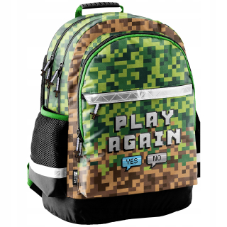 Školský batoh - Batohský batoh pre fanúšik hry Minecraft Game Pixel