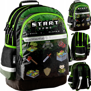 Batohský batoh pre fanúšikov Minecraft Trieda 1-3