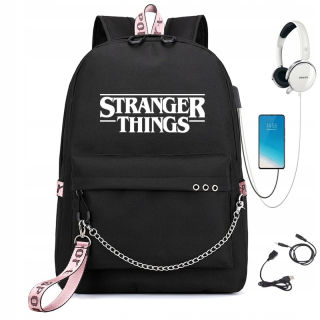 Školský batoh - Stranger Things Backpack Youth School s USB