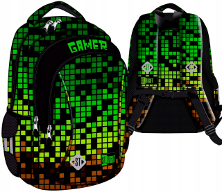 Školský batoh - Školský BATOH BP-26 PIXEL GAMER St. Right