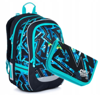 Školská taška, batoh - BACKPACK TOPGAL CUSTE 2IN1 CODA 21020 B SET