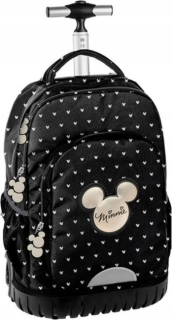 Školský batoh - Batoh/školská taška na kolesách Minnie Black