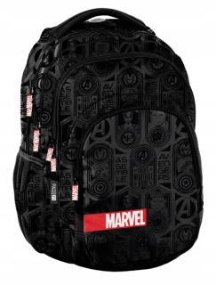 Školský batoh - Paso Marvel Paso čierny batoh/školský hrebeň