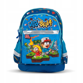 Školská taška, batoh - BACKPACK VITO A BELLA - SCHOOL 2020 / 2021- BLUE