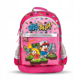 Školská taška, batoh - Batoh Vito a Bella - School 2020/2021- Pink