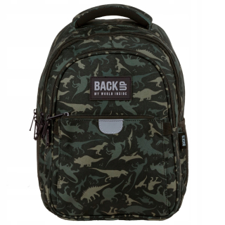 Školský batoh - Záloha skorého školského batohu 24 l dinosaurov camo