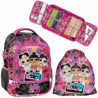 Školská taška, batoh - Backpack taška pre topánky a ceruzky vec lol prekvapenie l.o.l.